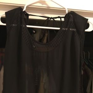 Black mid length dress